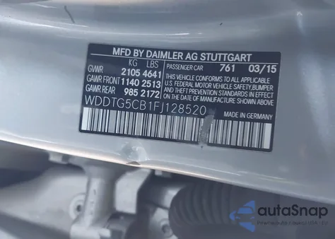 2015 Mercedes-Benz Gla 45 Amg 4Matic z USA, uszkodzony, nr VIN WDDTG5CB1FJ128520